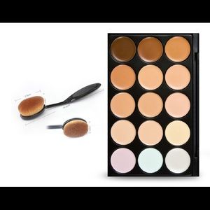 Face Body Cream Contour Palette/ Oval 6 Airbrush