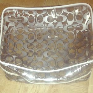 Clear Coach Makeup Bag
