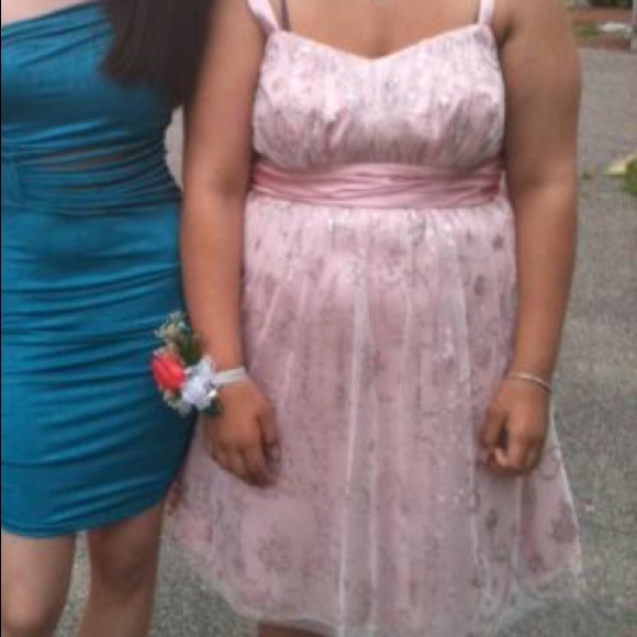 Pink deb dress size 16