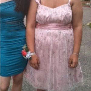 Pink deb dress size 16