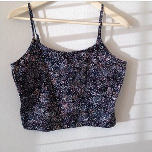 Floral printed crop top