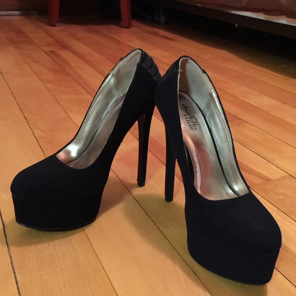 Worn Once, black heels