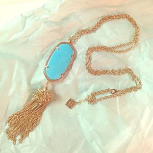 Kendra Scott Turquoise Rayne Pendant Necklace