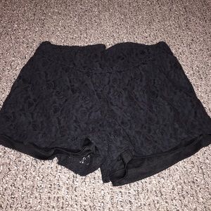 Navy blue lace shorts size medium.
