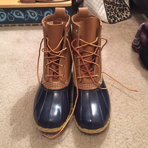 L.L. Bean Boots Navy Duck Boots