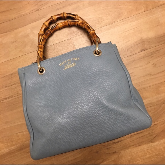 SALE Authentic Gucci Bamboo Shopper Leather Purse