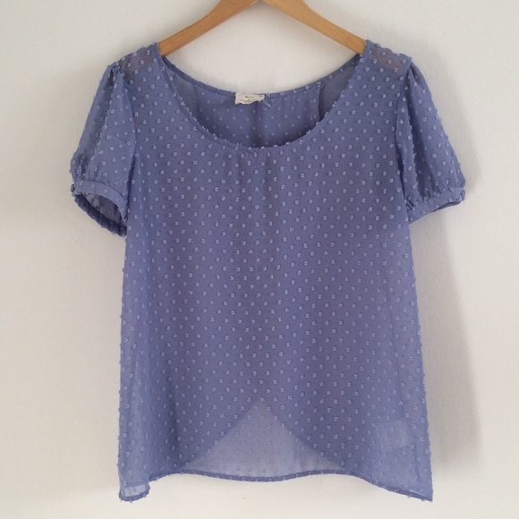 Urban Outfitters Tops - Urban Outfitters Periwinkle Open Back Top