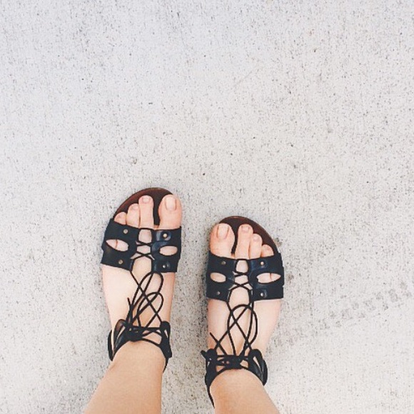 Topshop lace up sandals *on hold*