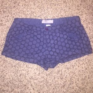 Navy Lace Delias Shorts- Size 9