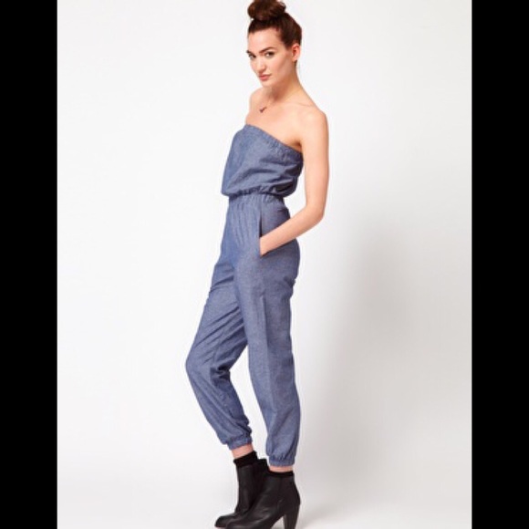 American Apparel Chambray Jumpsuit