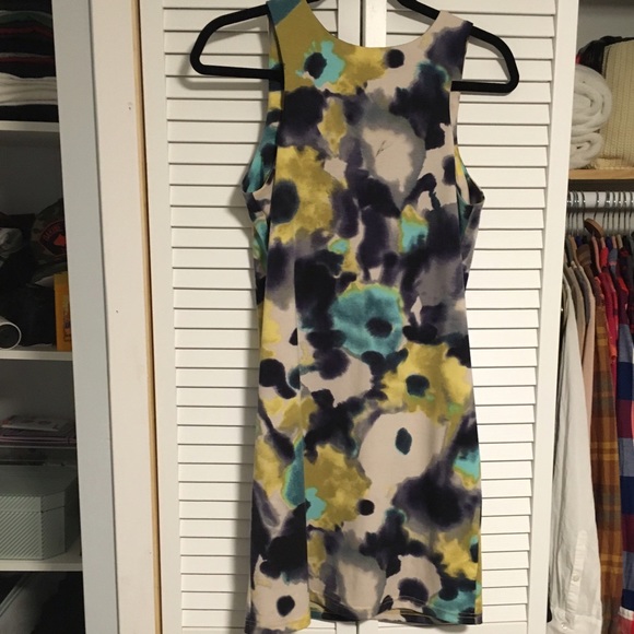 Tinley Road watercolor pattern shift dress