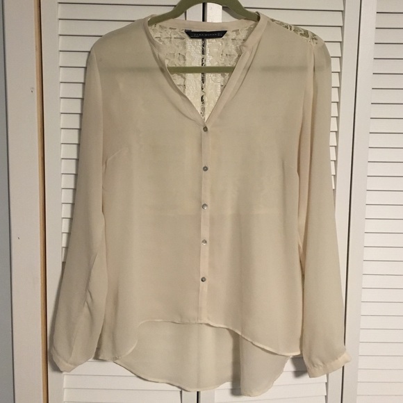 Zara blouse with lace back