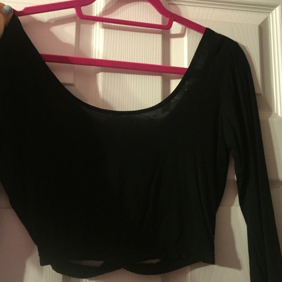 Open back crop top