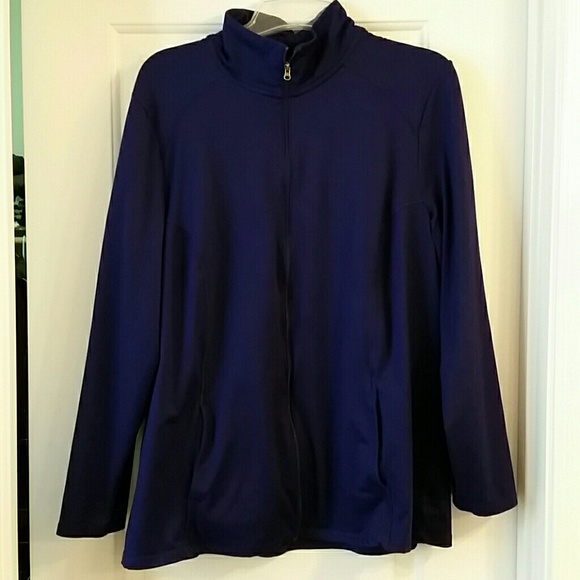 Purple zip up jacket