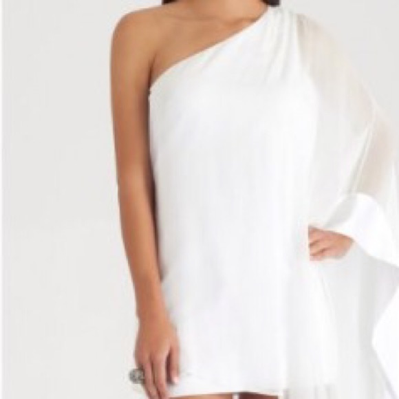 Guess Marciano Asymmetrical Silk Dress