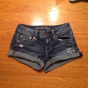 Denim shorts