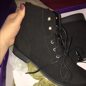 Black ankle boots