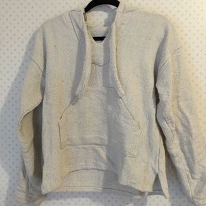 Cream baja hoodie