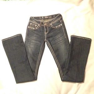 NWOT LA Idol USA dark wash jeans