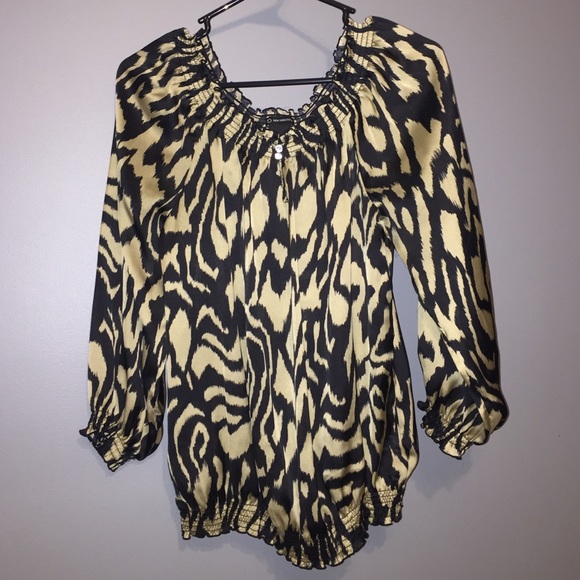 Black and Gold Blouse