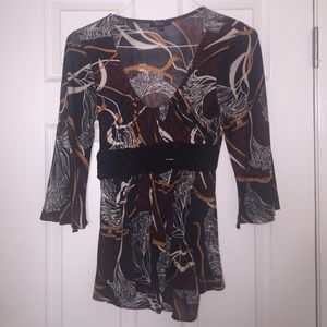 Sky printed blouse