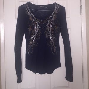 Miss me long sleeve top