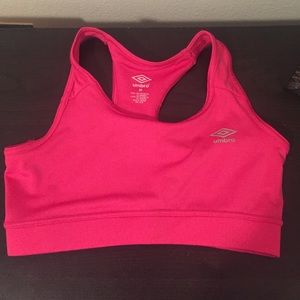Umbro pink sports bra.