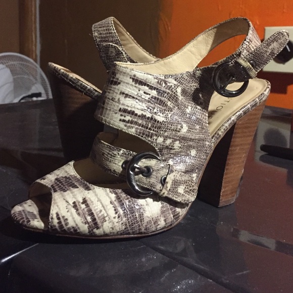 Snakeskin like high heels - Picture 3 of 3