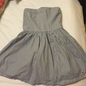 Strapless Striped Dress