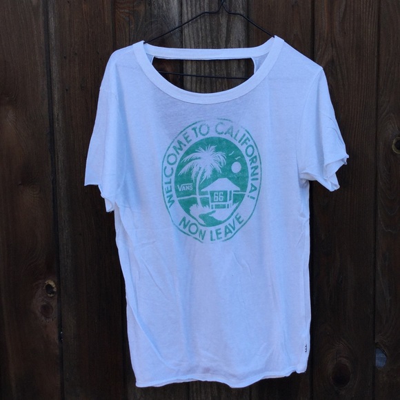 California Vans Vintage Feel Distressed Tshirt