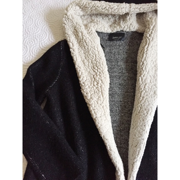 zara sherpa sweater