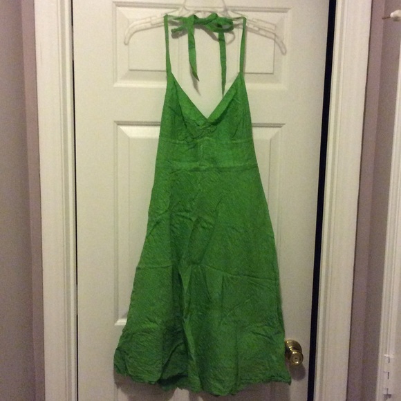 Great halter linen party dress