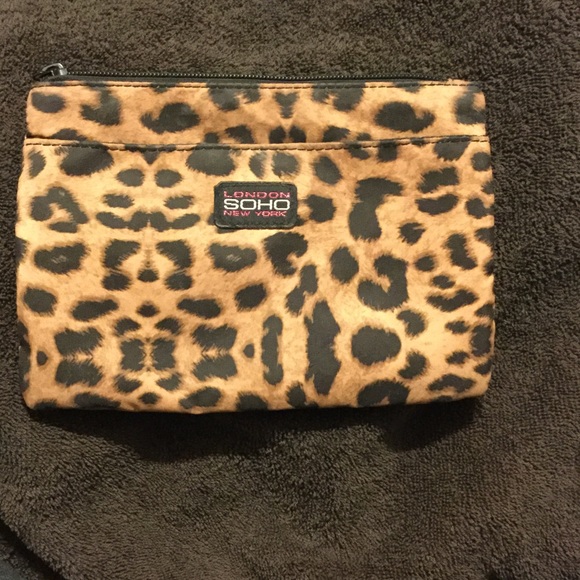 cheetah print makeup bag