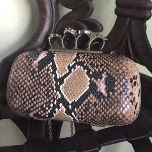 Brass knuckle clutch/crossbody!