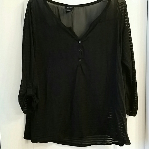 Really cute striped sheer shirt