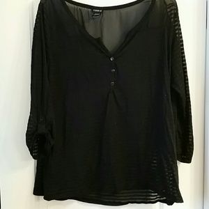 Really cute striped sheer shirt