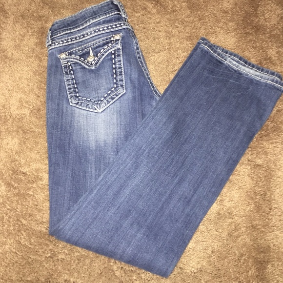 Boot cut Miss Me jeans- denim (inseam 34)
