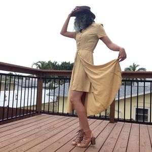 Vintage Layered Shirt Dress