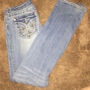 Light wash boot cut Miss Me jeans  (inseam 34)