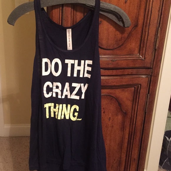 Lorna Jane tank top. Navy. Size small.