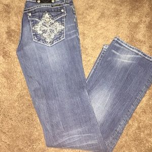 Boot cut miss me jeans - distressed (inseam 34)