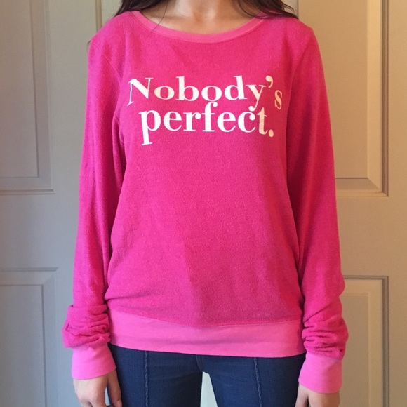 Wildfox "Nobody's Perfect" Sweater