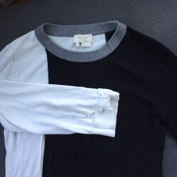 Kate Spade color block sweater 3/4 length sleeves