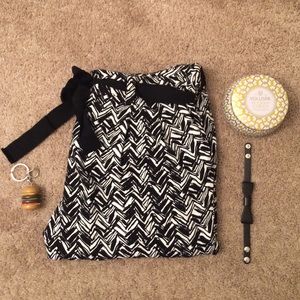 Forever 21+ Draped Brushstroke Pants with Belt