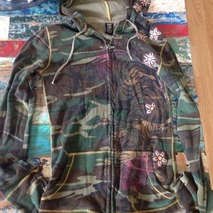 Lucky brand xs camo hoodie