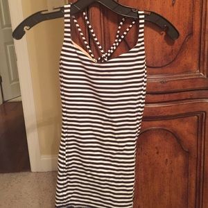 Lulu tank. Black and white.