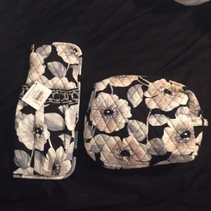 Vera Bradley Makeup Bag & Straightener Holder