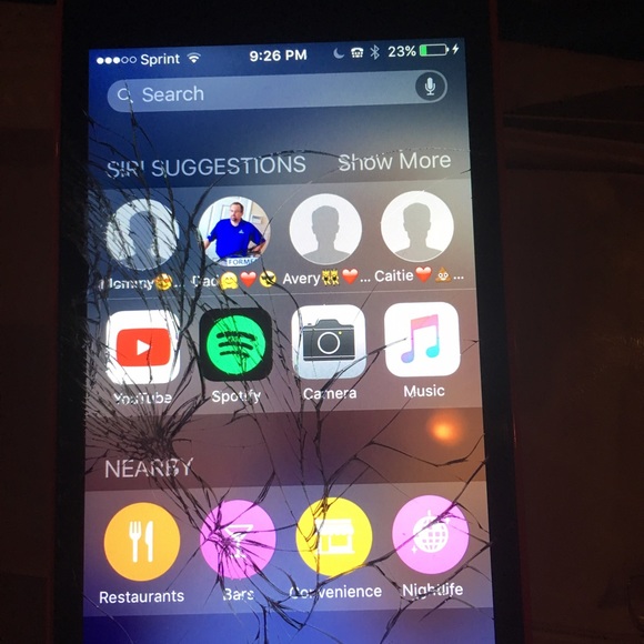 iPhone 5c with cases. Screen is cracked. - Picture 3 of 3