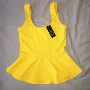 NWT BeBe Peplum Top