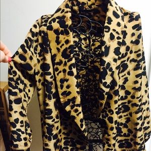 Leopard blazer